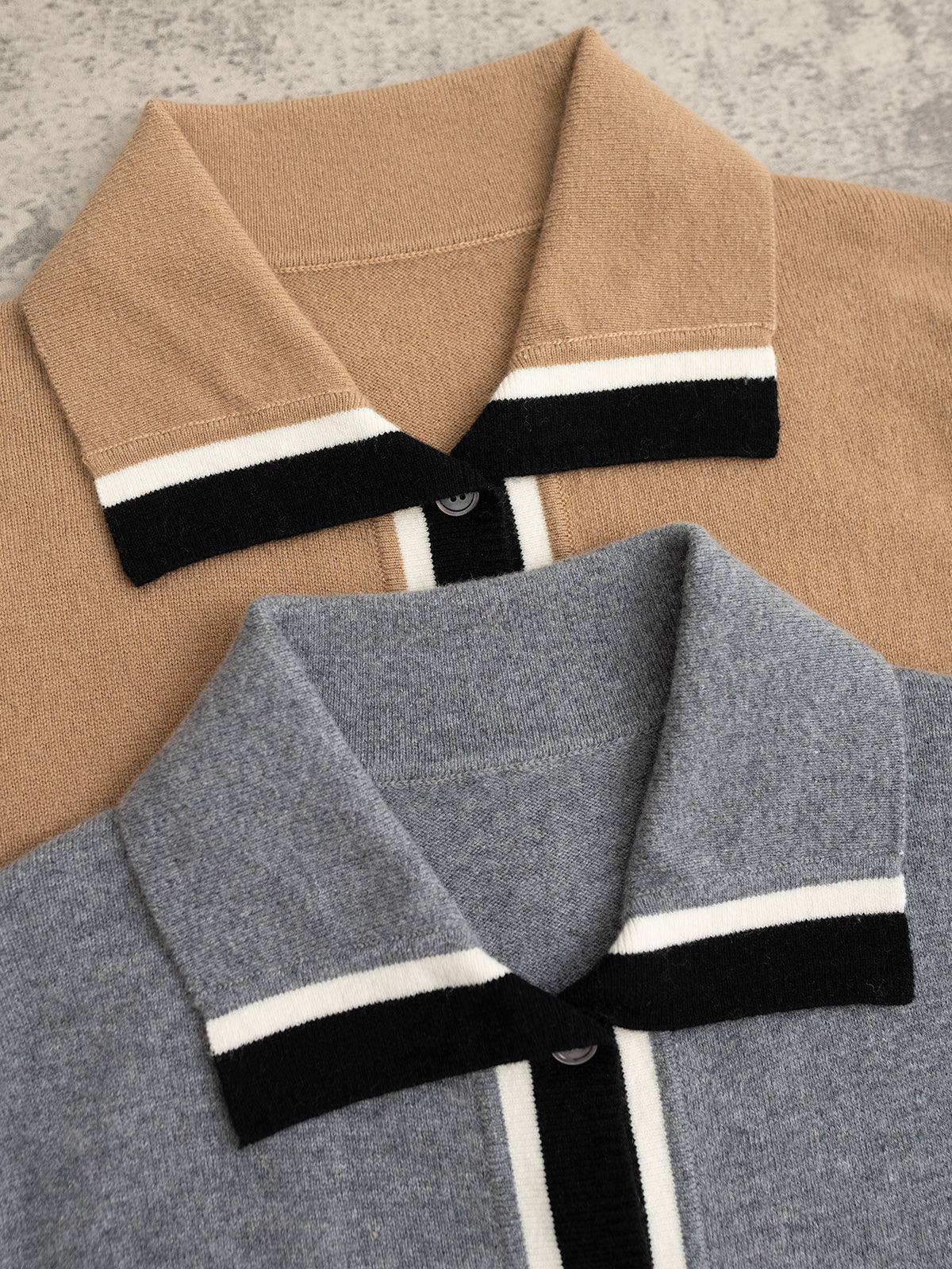 Marni 25秋冬新款 翻领羊绒长袖开衫 单边织法 撞色门襟设计圆筒包边缝盘 天然碟贝纽扣 羊绒羊毛混