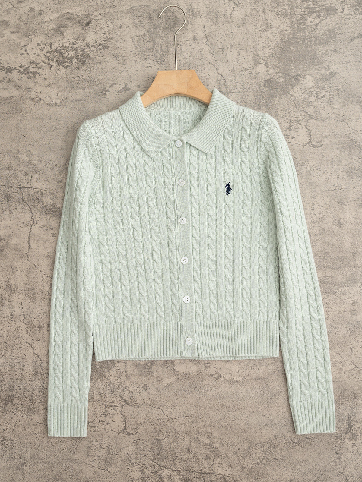 NO:506974,RalphLauren Polo Classic New Flower Series Polo Neck Cashmere Long Sleeve Cardigan Cashmere Material! Classic style 25 autumn and winter new colors, new flower and pit strips, natural shell buttons, cashmere wool blended yarn 7 colors sml, loro piano, alexander wang19860909RalphLauren Polo 经典款 紐花系列Polo领羊绒长袖开衫 羊绒材质！经典版型 25秋冬新色系 紐花加坑条 天然贝壳纽扣 羊绒羊毛混纺纱线 7色sml,,loro piana,alexander wang,Women's clothing