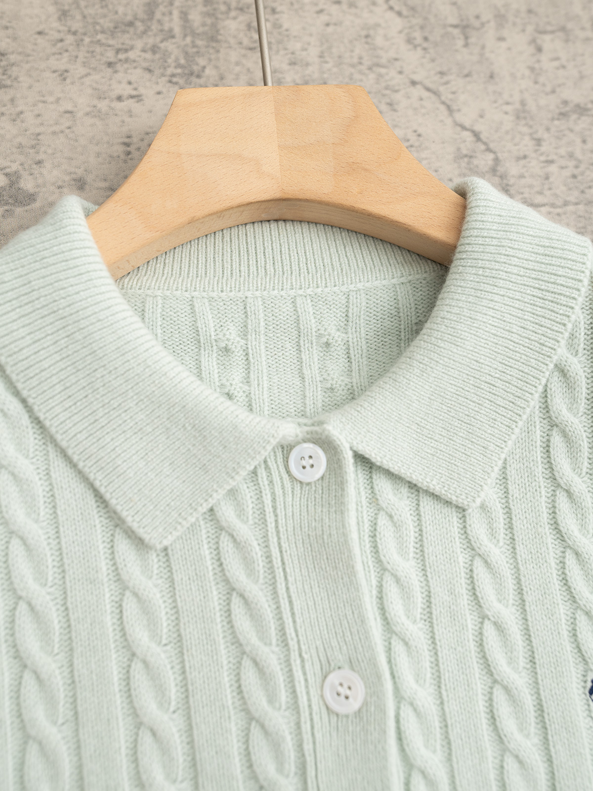 Ralp🆕hLauren Polo 经典款 紐花系列Polo领羊绒长袖开衫 羊绒材质！经典版型 25秋冬