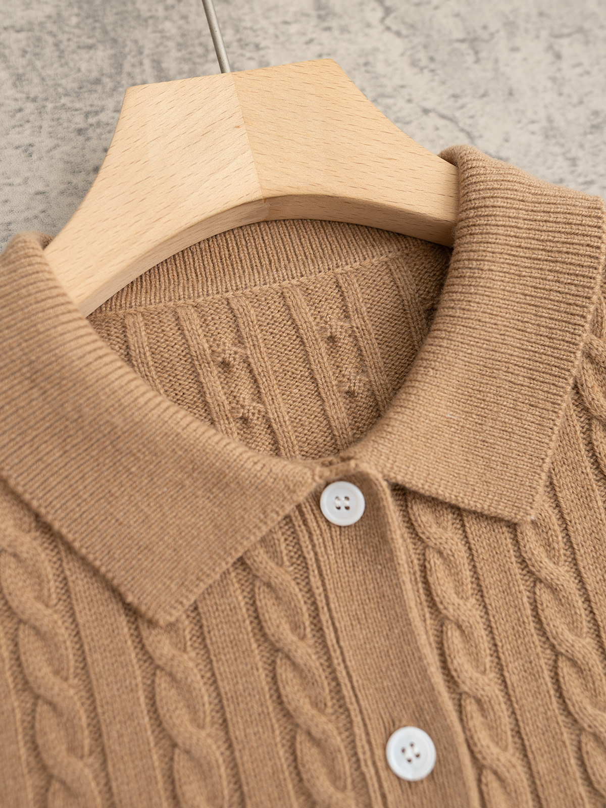 Ralp🆕hLauren Polo 经典款 紐花系列Polo领羊绒长袖开衫 羊绒材质！经典版型 25秋冬