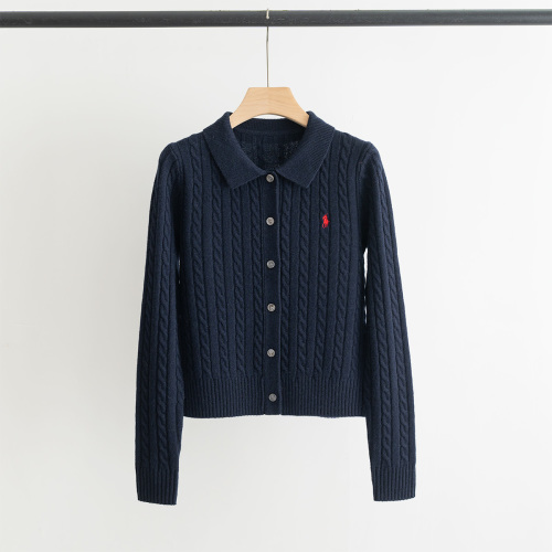 Ralph Lauren Women's Cable-Knit Wool-Blend Cardigan Sweater - Classic Fit 1 Ralph Lauren Women's Cable-Knit Wool-Blend Cardigan Sweater - Classic Fit