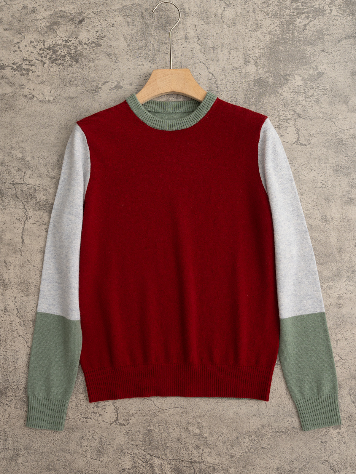 NO:547997,Barrie 25 autumn and winter new round neck color-blocking round neck knitted long sleeves Double-layer cylinder collar color-blocking design novel and chic cashmere wool blended yarn three-color sml, alexander wang19860909Barrie 25秋冬新款 圆领拼色款圆领针织长袖 双层圆筒领 拼色设计新颖别致 羊绒羊毛混纺纱线 三色sml,,alexander wang,Women's clothing