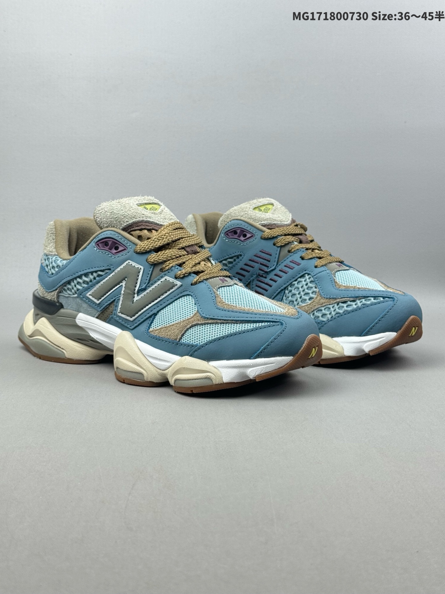 (36-45半)集合 【公司级】NB 新百伦 New Balance NB9060小象蹄男女款9060舒适百搭老爹鞋.全新 9060 款式将经典风格与现代设计融合到日常多功能性中. 9060 重新诠释了源自经典 99X 型号的熟悉元素,其灵感来自于 Y2K 时代的未来主义和美学. 鞋面在990 的基础中进行了扩展和使用,以提供可见的运动感,中底采用 ABZORB 和 SBS 熟悉的缓震平台以提供舒适感. 类型:男女鞋 货号:U9060BW1 ID:MG171800730 半
