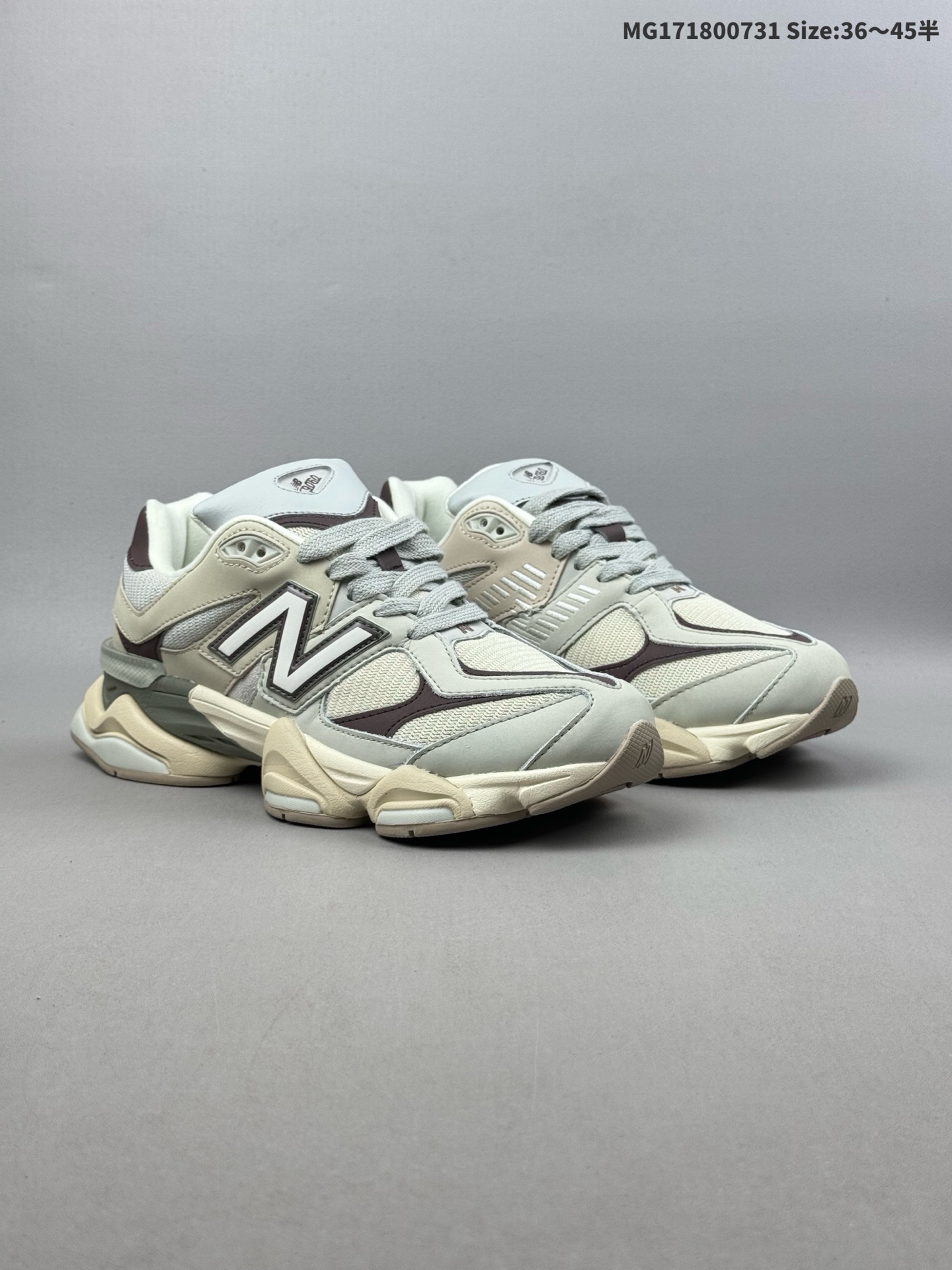 (36-45半)集合2️⃣ 【公司级】NB 新百伦 New Balance NB9060小象蹄男女款9060舒适百搭老爹鞋.全新 9060 款式将经典风格与现代设计融合到日常多功能性中. 9060 重新诠释了源自经典 99X 型号的熟悉元素,其灵感来自于 Y2K 时代的未来主义和美学. 鞋面在990 的基础中进行了扩展和使用,以提供可见的运动感,中底采用 ABZORB 和 SBS 熟悉的缓震平台以提供舒适感. 类型:男女鞋 货号:U9060ECB ID:MG171800731 半