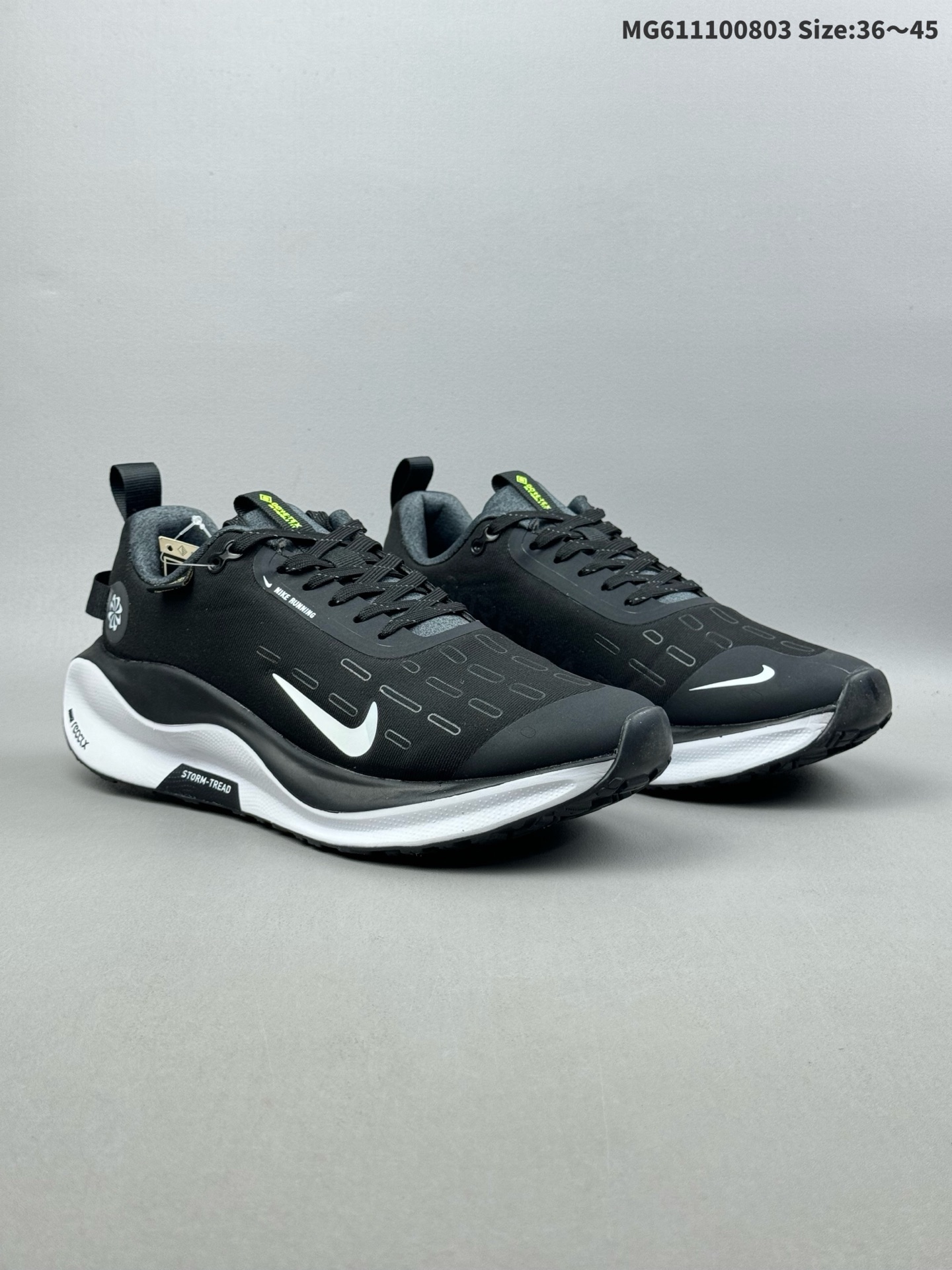 💰110（36-45） 耐克 NIKE Zoom React Infinity Rn 4 Gtx 马拉松机能风格运动鞋 实拍首发#鞋款搭载柔软泡绵 在运动中为你塑就缓震脚感 设计灵感源自日常跑步者 提供稳固支撑力和非凡抓地力 缔造舒适非凡的迈步体验货号:HQ0264-101 FB2204-001 HQ0265-101 HQ0264-004 FB2197-100 HQ0264-101FB2204-300 HQ0265-100尺码:36 37.5 38 39 40 41 42 43 44 45 ID:MG611100803 Size:36～45