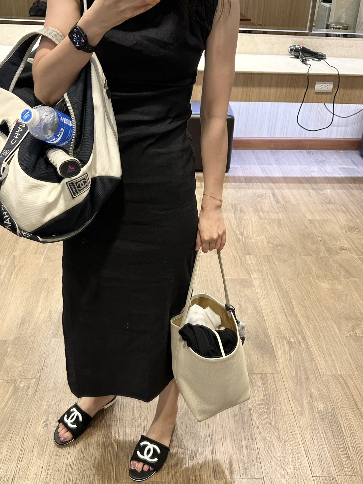 Мюли женские Chanel черные