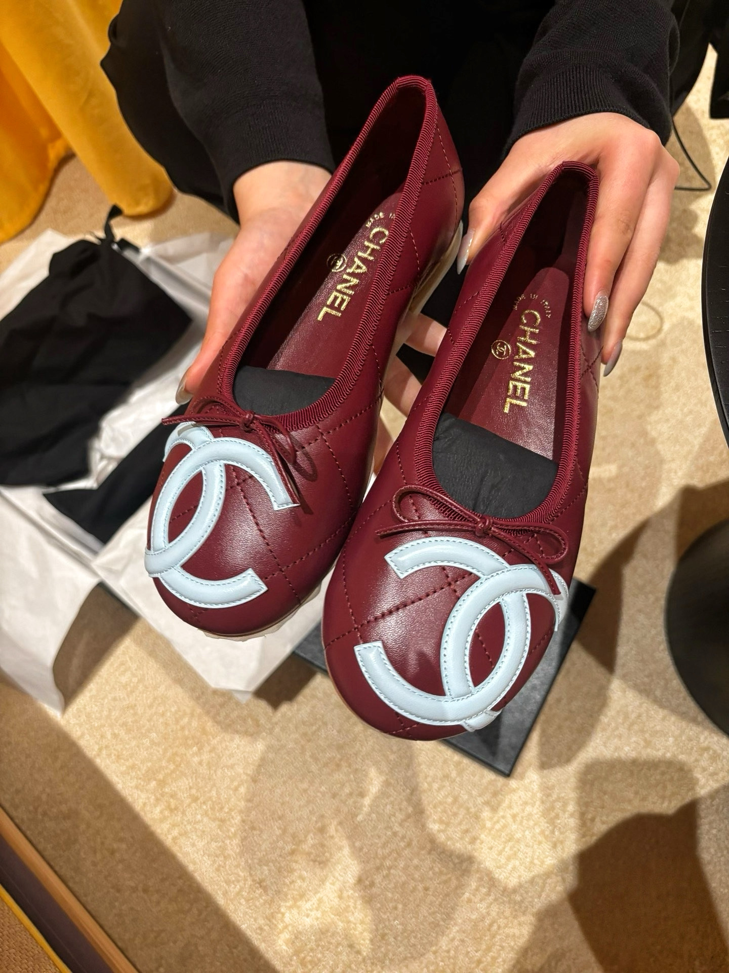 Балетки женские Chanel