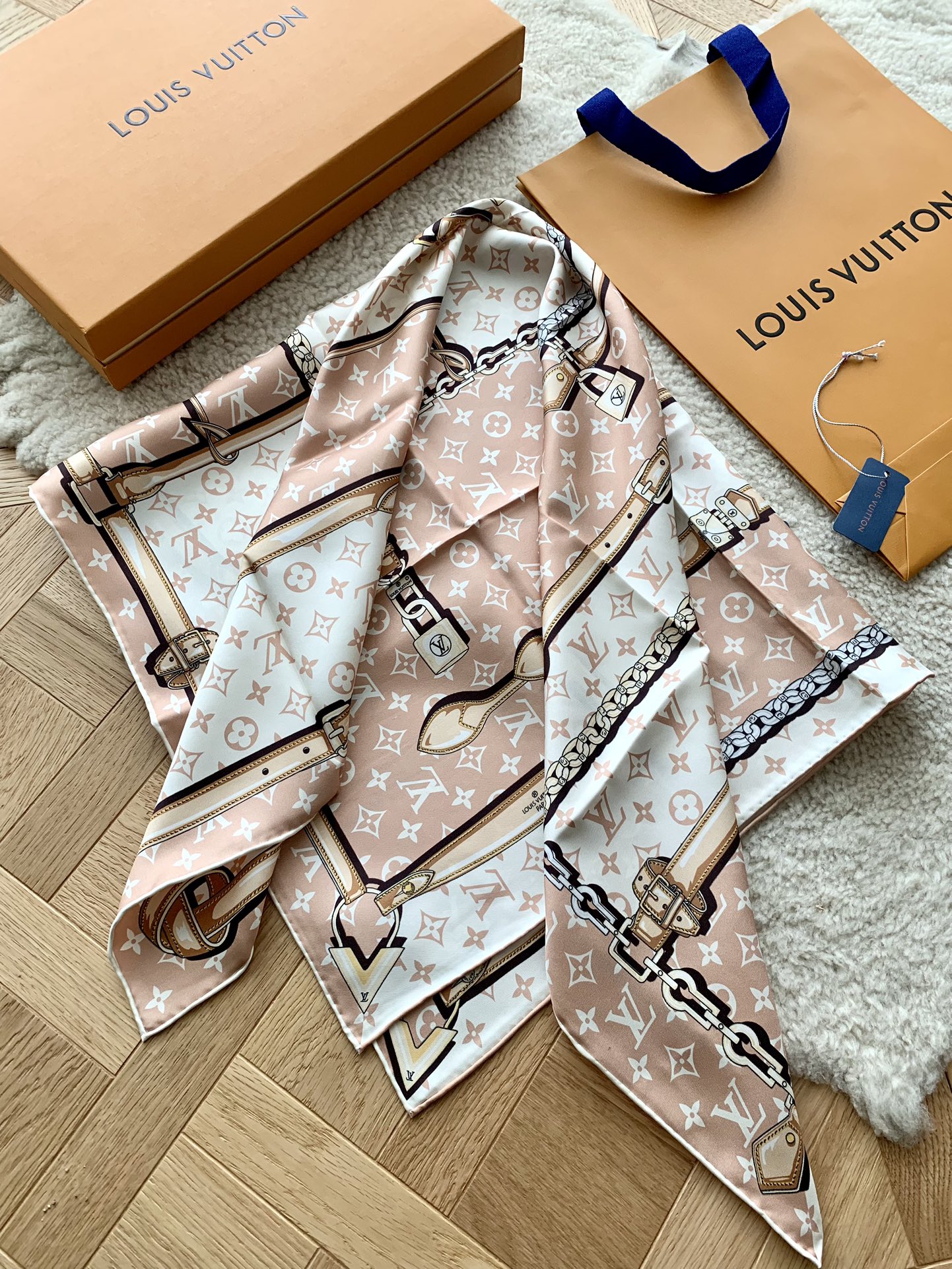 Ultimate Monogram 90 scarf reinterprets Louis Vuitton's classic 3