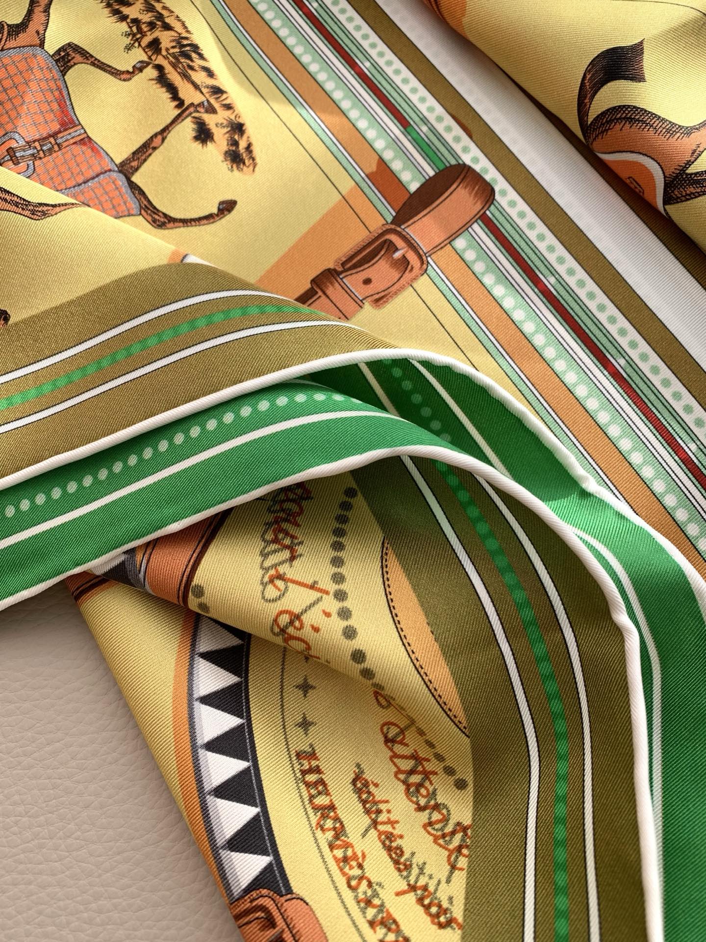 Hermès Haute Couture Haute Couture Artisanal Silk Scarf Ref 8