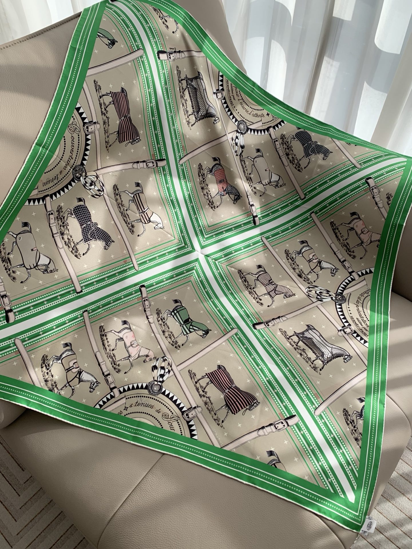 Hermès Haute Couture Haute Couture Artisanal Silk Scarf Ref 6