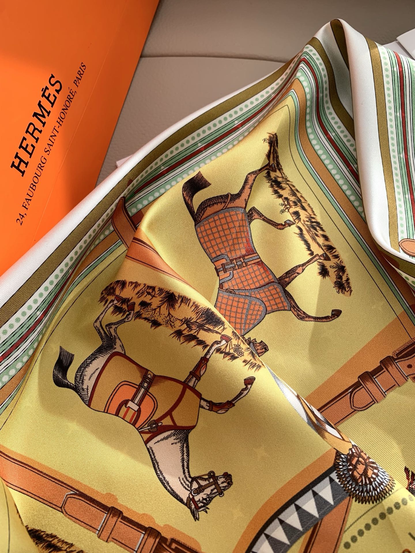 Hermès Haute Couture Haute Couture Artisanal Silk Scarf Ref 4
