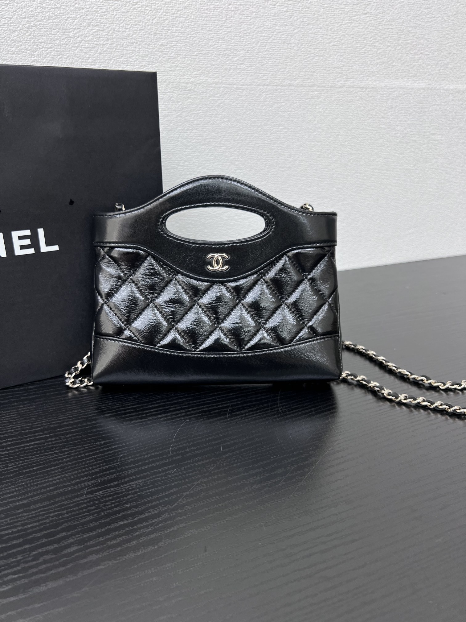 24s último modelo de piel de oveja encerada con bolso mini 31: tamaño A 17,5 cm x 20,5 cm