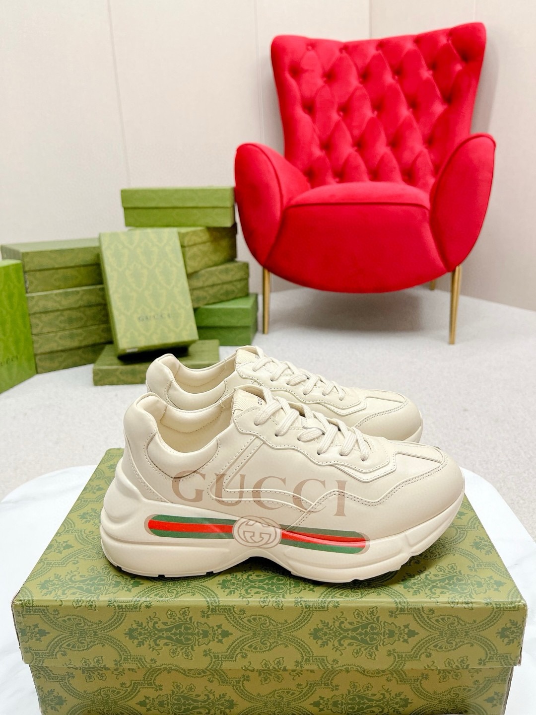 Gucci women's shoes Factory -Gucci top version, the highest version on the market