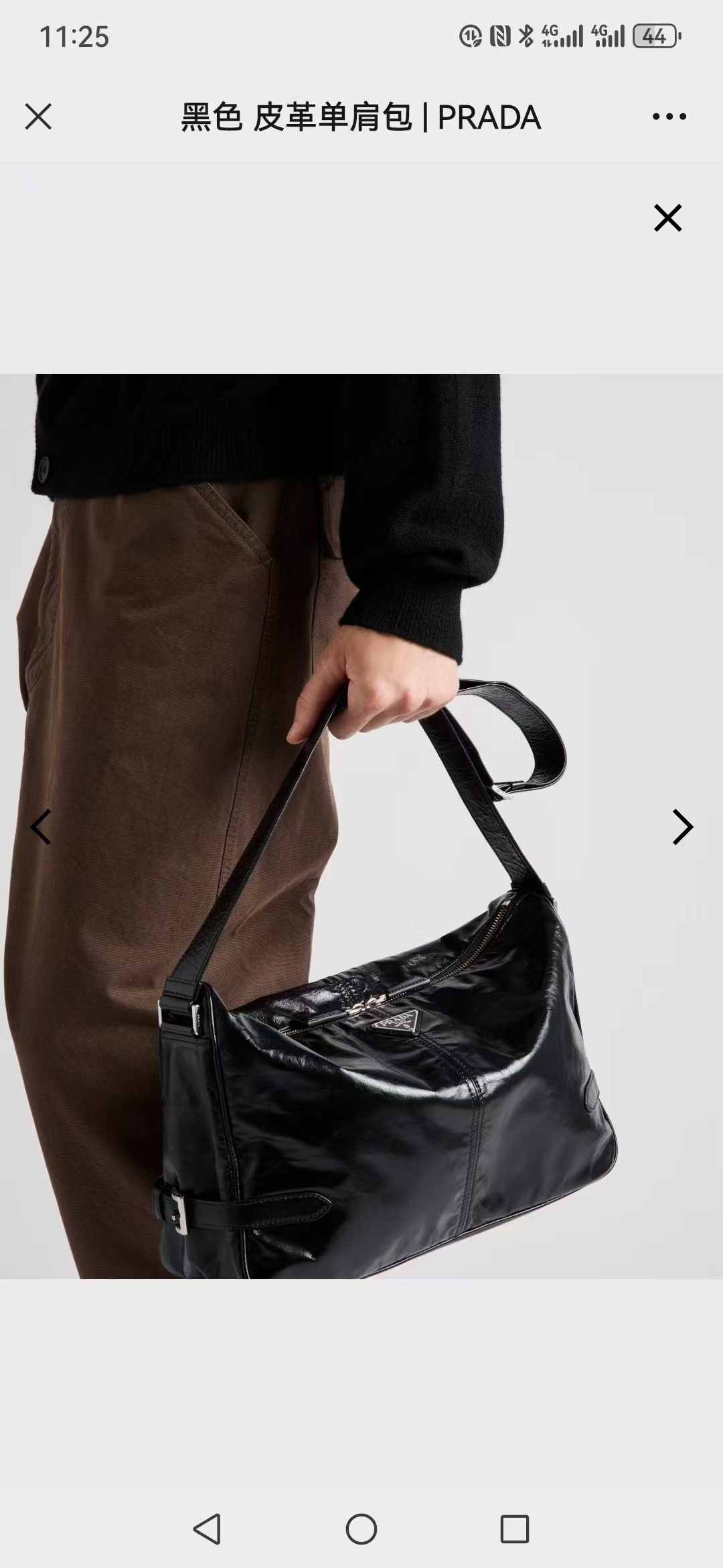 25 latest models PRADA! Leather shoulder crossbody bag! 100% imported oil wax leather! With natural leather fragrance, the leather is soft and co