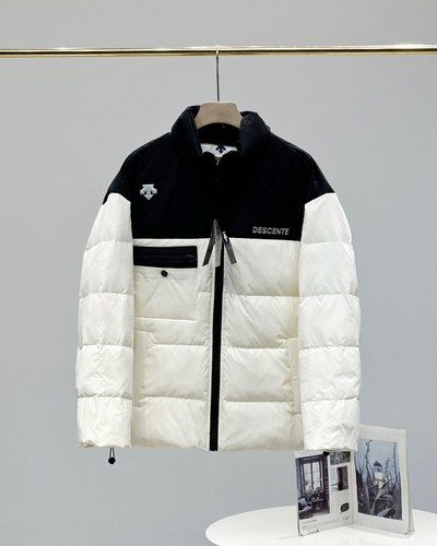 Descente Clothing Coats & Jackets Down Jacket Black Grey White Duck Down Winter Collection Casual