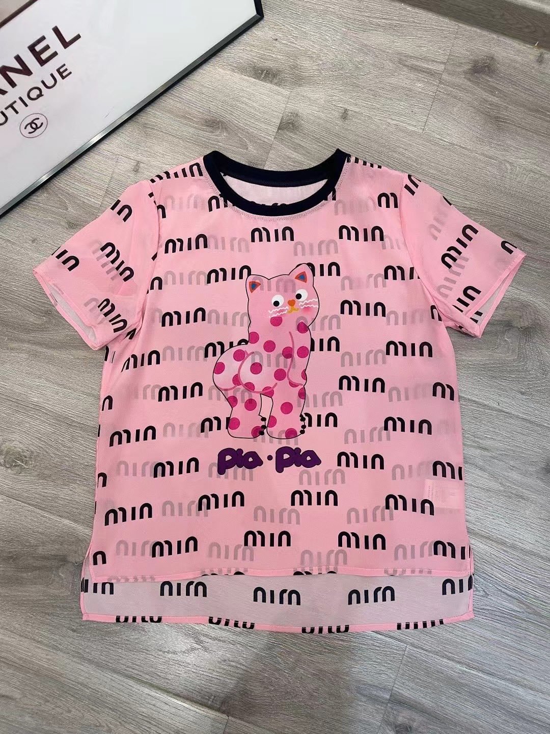 真丝T恤～粉色系