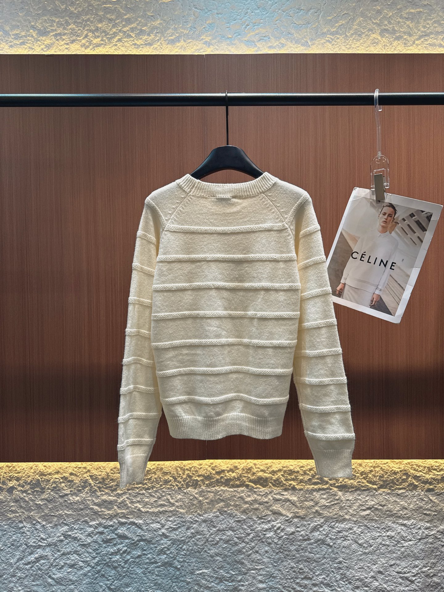 ✨✨✨Celine✨✨✨2025秋冬新款 【CELINE风羊毛条纹毛衣，奢感与温度的绝妙融合】含70%羊