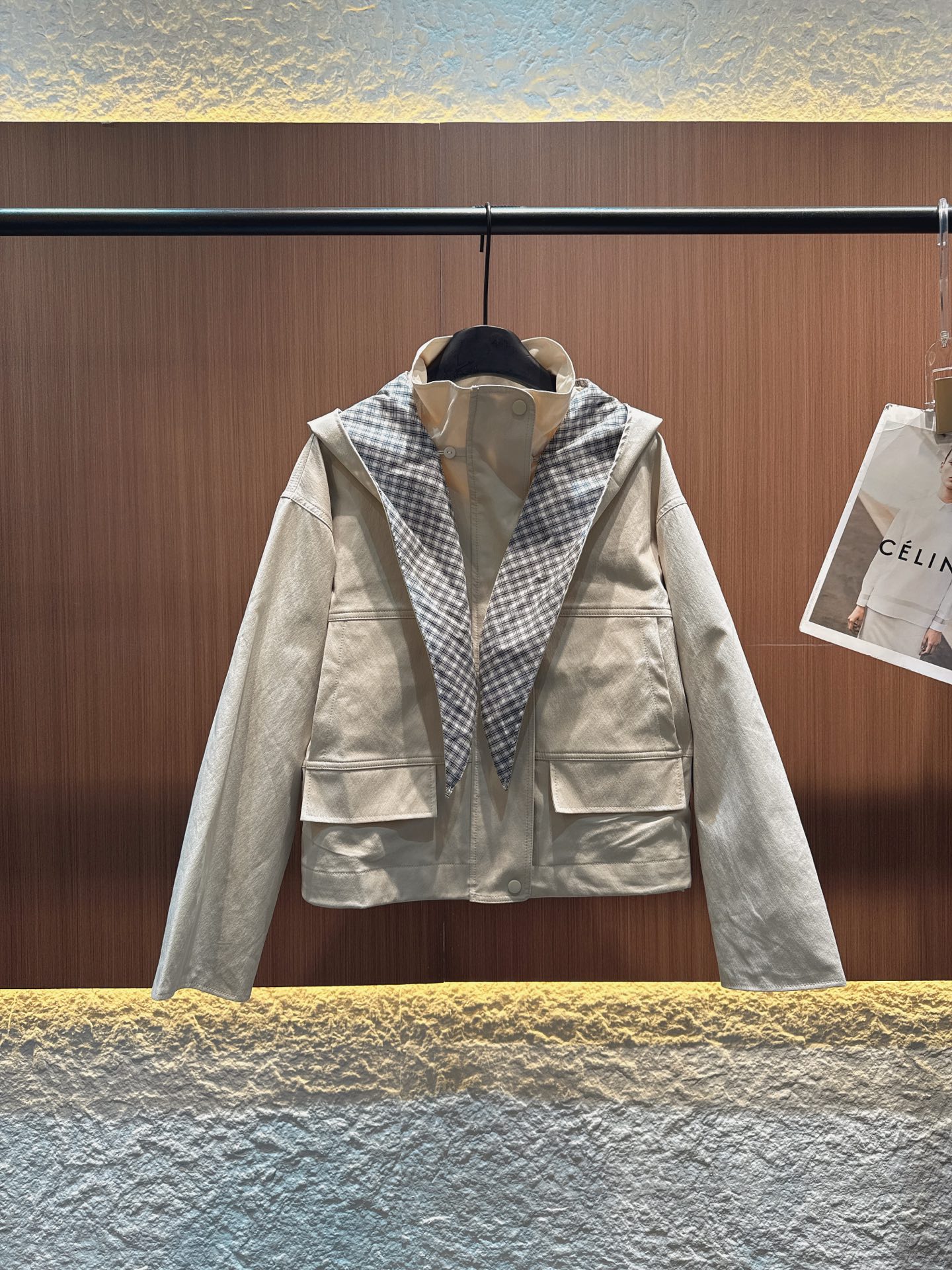 ✨✨✨Acne✨✨✨2025秋冬新款 【工装风拼接短款外套】两款配色，米白清新雅致，藏蓝沉稳大气。立领设
