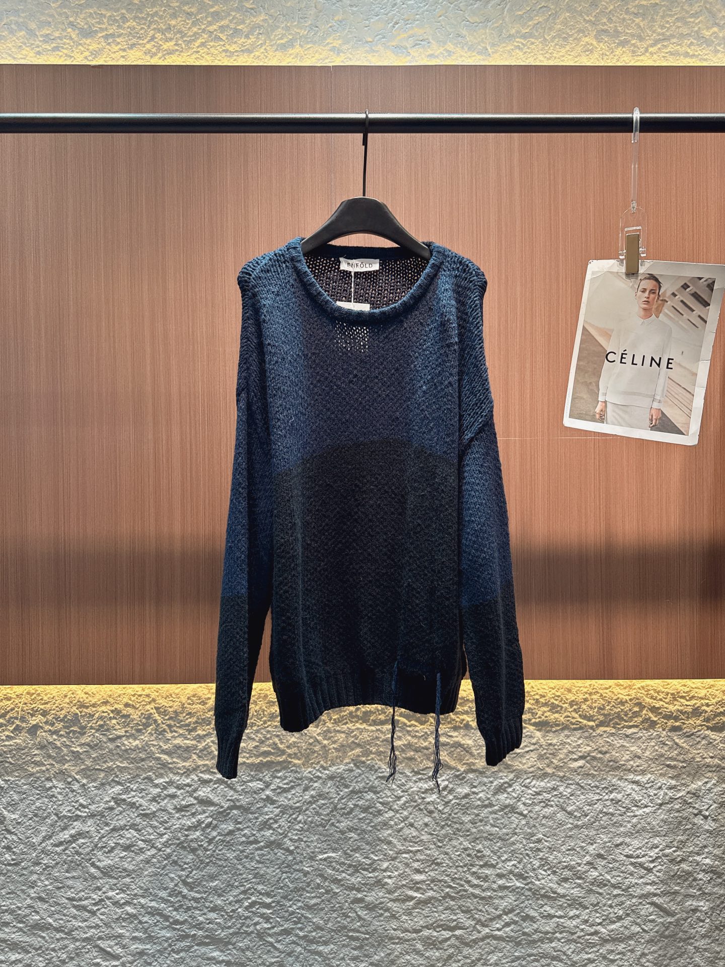 ✨✨✨Enfold✨✨✨2025秋冬新款 【撞色羊毛针织衫】含30%羊毛，亲肤保暖且质感高级。圆领设计简