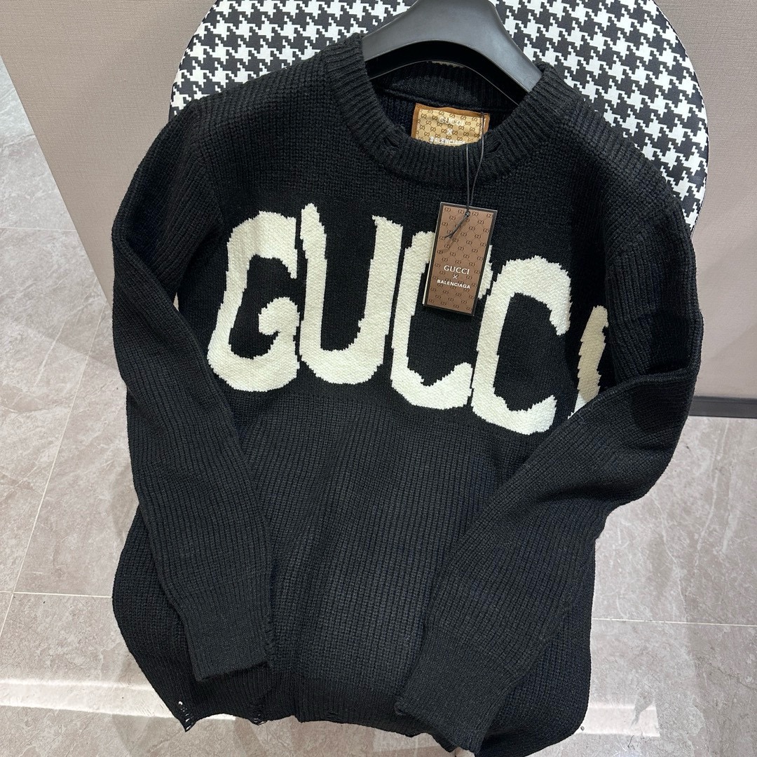 GUCCl古驰 G*U nuevo suéter de punto de otoño-invierno, fundada en 1921 en Florencia, Italia, productos incluyen moda, art…