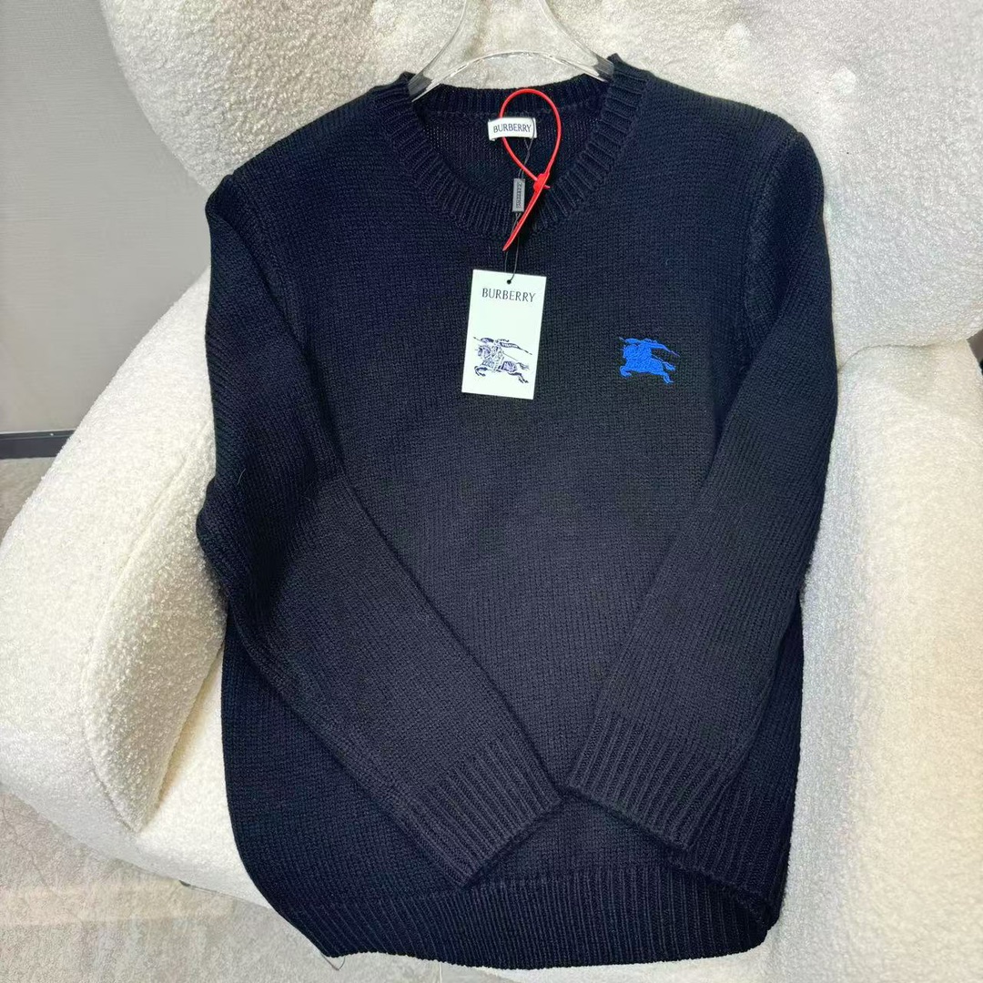 🀄️ Burberry巴宝莉 * Jersey de punto de lana para hombre y mujer, nuevo diseño de otoño/invierno 2024, elementos de diseño…