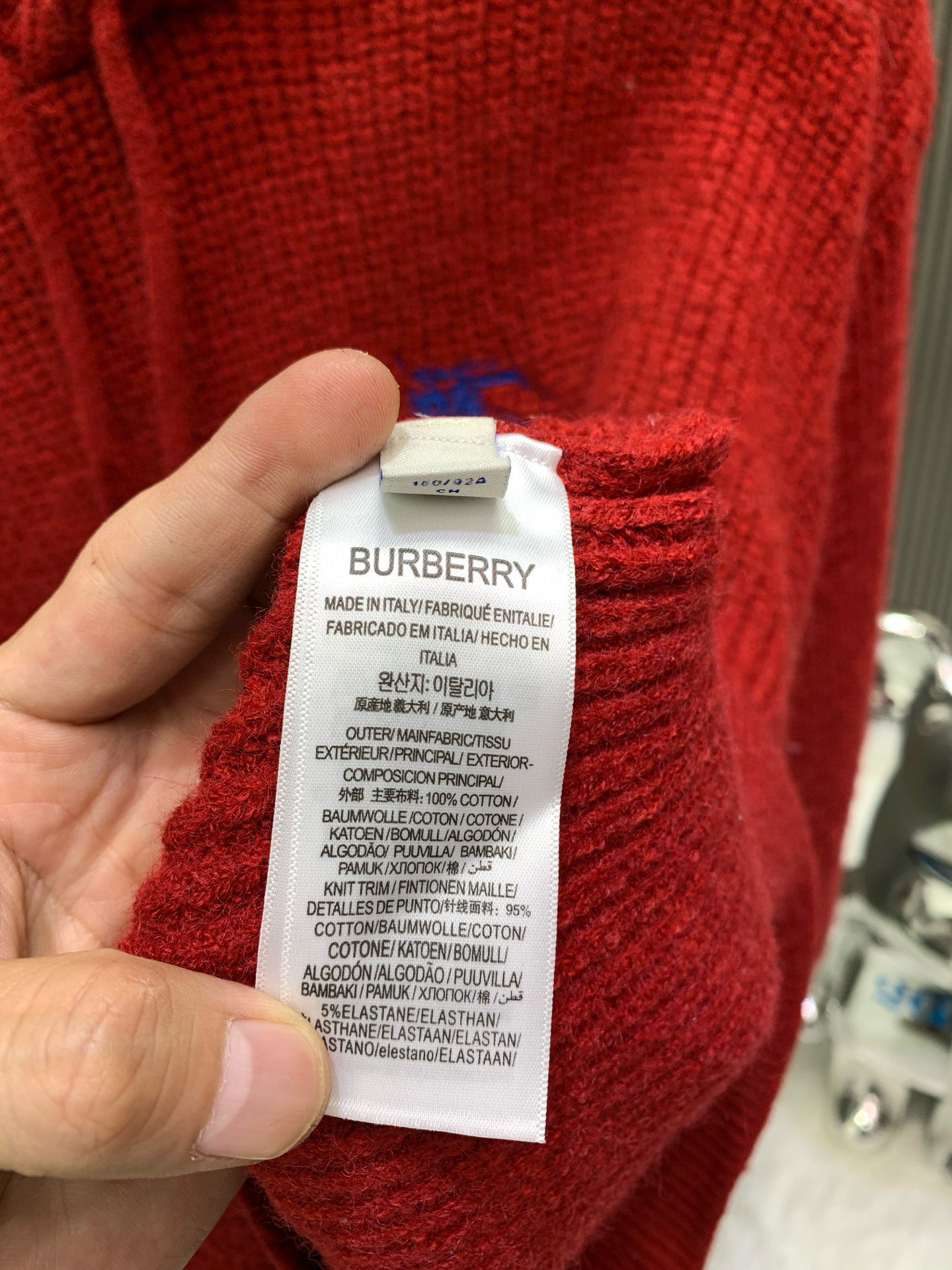 Burberryバーバリー 秋冬新作連帽針織衛衣 馬術刺繍デザイン