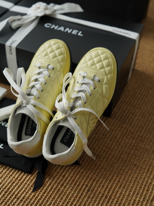Chanel Exclusive Quilted Leather Sneakers - Retro Style, Ultimate Comfort 1 Chanel Exclusive Quilted Leather Sneakers - Retro Style, Ultimate Comfort