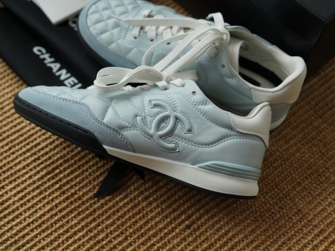 Chanel Women's Leather & Suede Tennis Shoe, Retro Style, Size 35-41 1 Chanel Women's Leather & Suede Tennis Shoe, Retro Style, Size 35-41