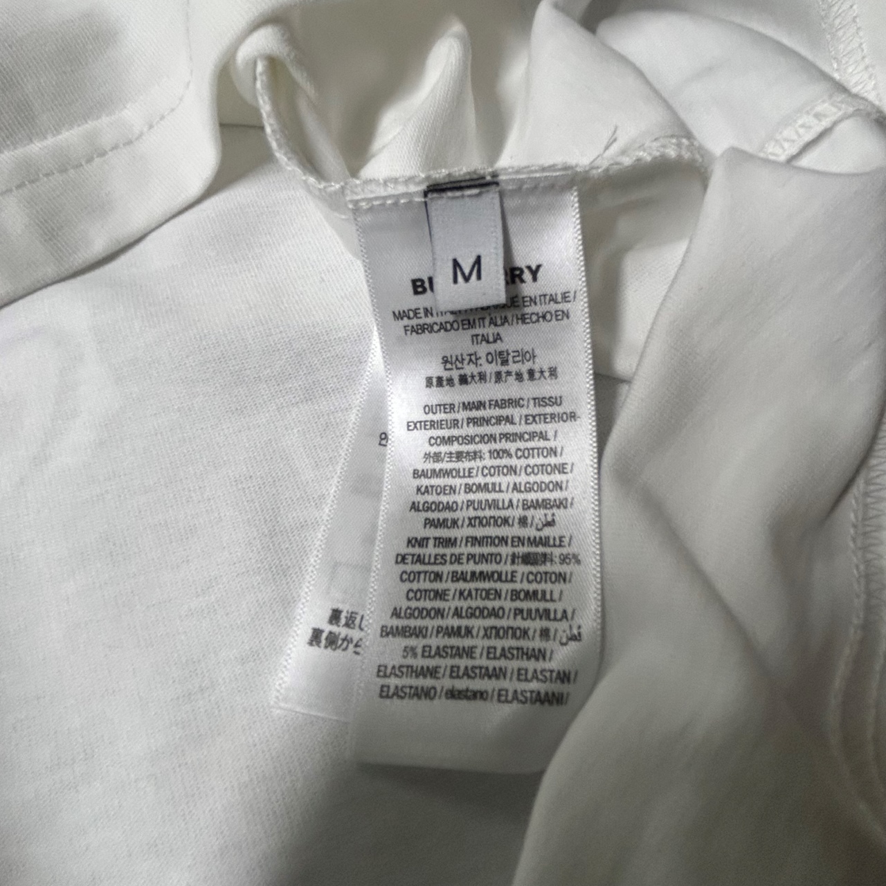 P95
BURBERRY巴宝莉 刺绣款 2025春夏经典圆领短袖T恤采用280克双纱精棉，衣服偏厚使整体高透气和柔软性，高版本，三标齐全！男女同款
颜色：白色  黑色 灰色 杏色

-尺码：S  M  L  XL