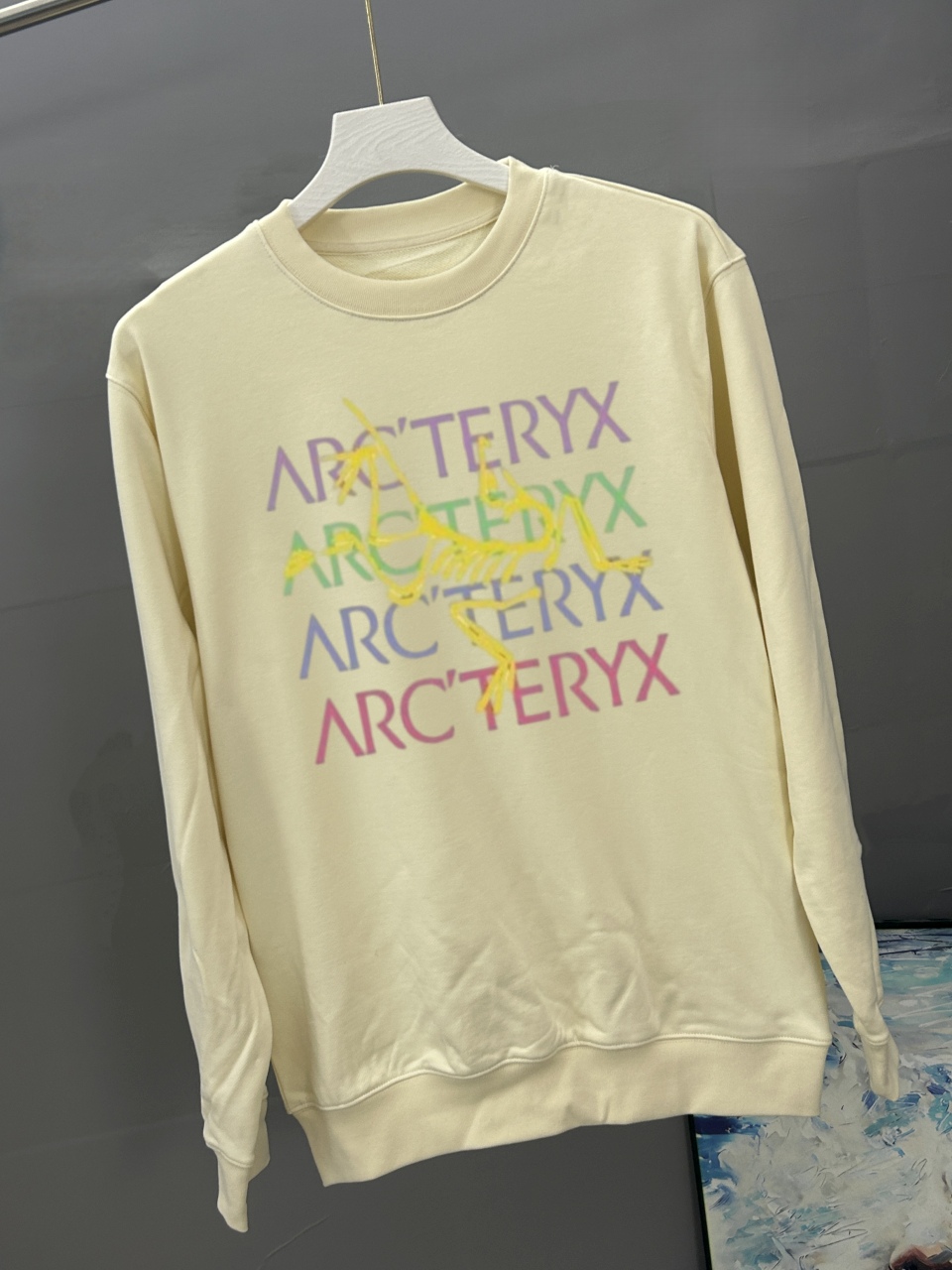 ARC`TERYX始祖鸟 2026秋冬季经典印花圆领卫衣长袖采用380G双股大卫衣 高版本，三标齐全！男