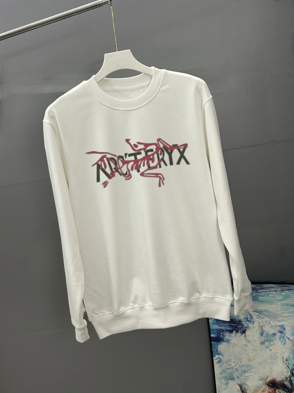 ARC`TERYX始祖鸟 2026秋冬季经典印花圆领卫衣长袖采用380G双股大卫衣 高版本，三标齐全！男