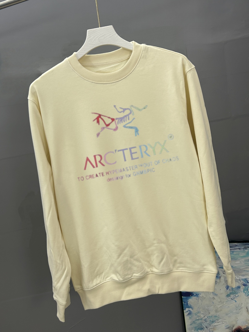 ARC`TERYX始祖鸟 2026秋冬季经典印花圆领卫衣长袖采用380G双股大卫衣 高版本，三标齐全！男