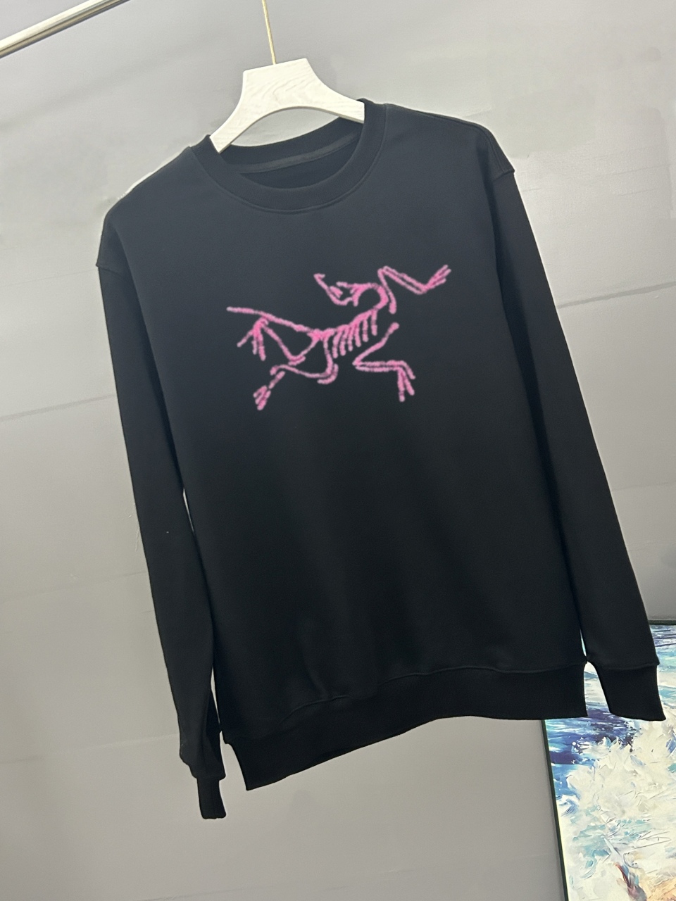 ARC`TERYX始祖鸟 厚板经典印花 2026秋冬季圆领卫衣长袖采用380G双股大卫衣 高版本，三标齐