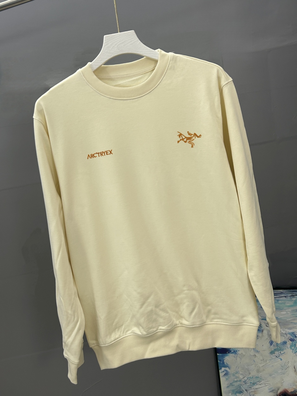 ARC`TERYX始祖鸟 刺绣款 2026秋冬季圆领卫衣长袖采用380G双股大卫衣 高版本，三标齐全！男