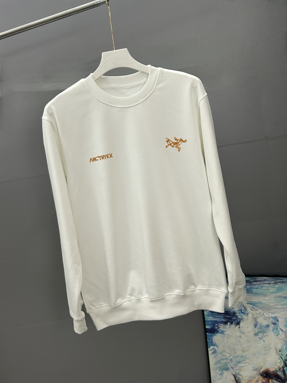 ARC`TERYX始祖鸟 刺绣款 2026秋冬季圆领卫衣长袖采用380G双股大卫衣 高版本，三标齐全！男