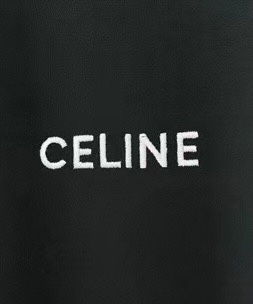 CELINE赛琳 刺绣款 2025秋冬新款松紧带直筒长裤 上身版型超赞 独家厚款定制面料休闲裤颜色:黑灰
