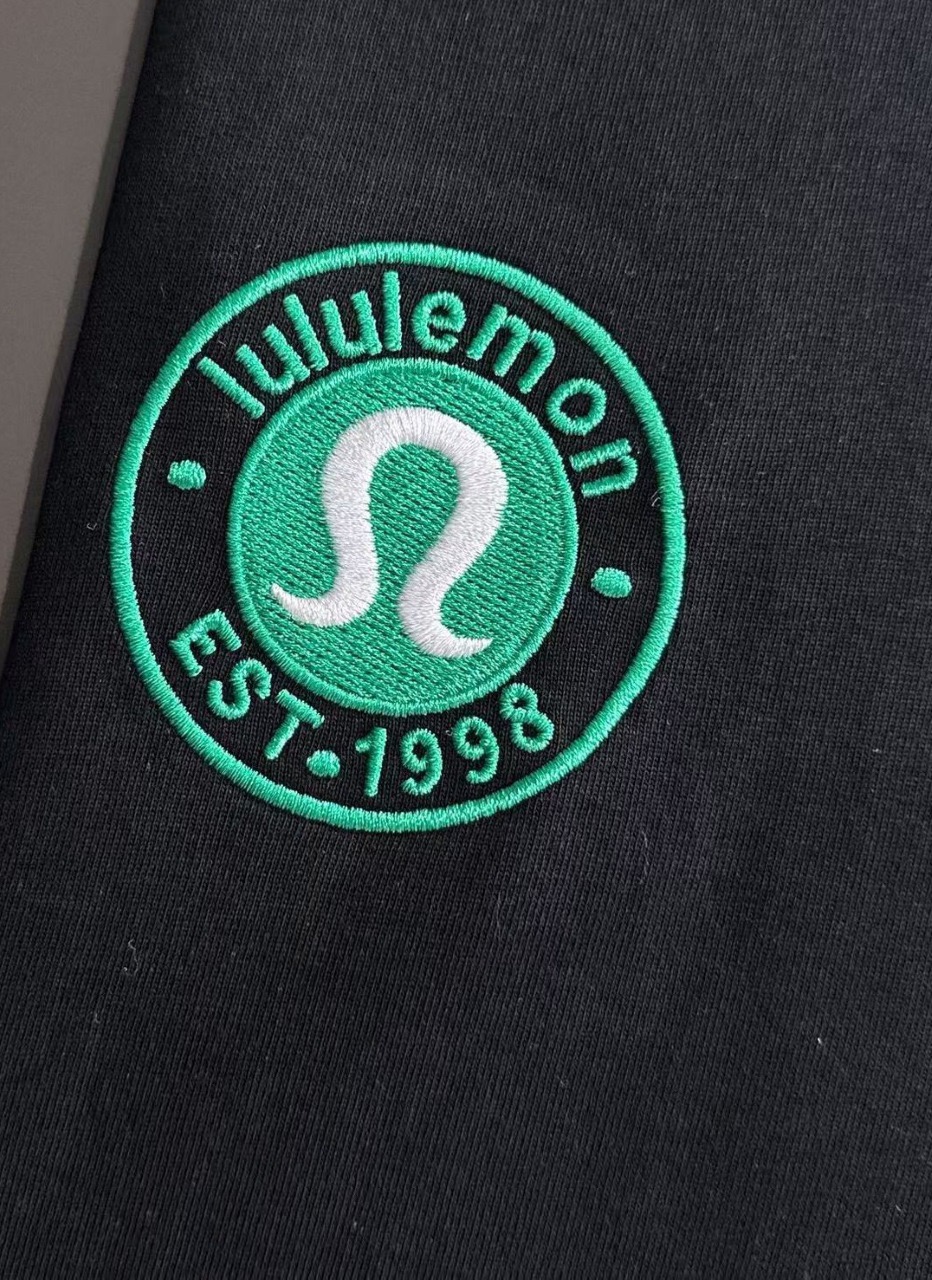 lululemon露露 刺绣款 2025秋冬新款松紧带直筒长裤 上身版型超赞 独家厚款定制面料休闲裤颜色