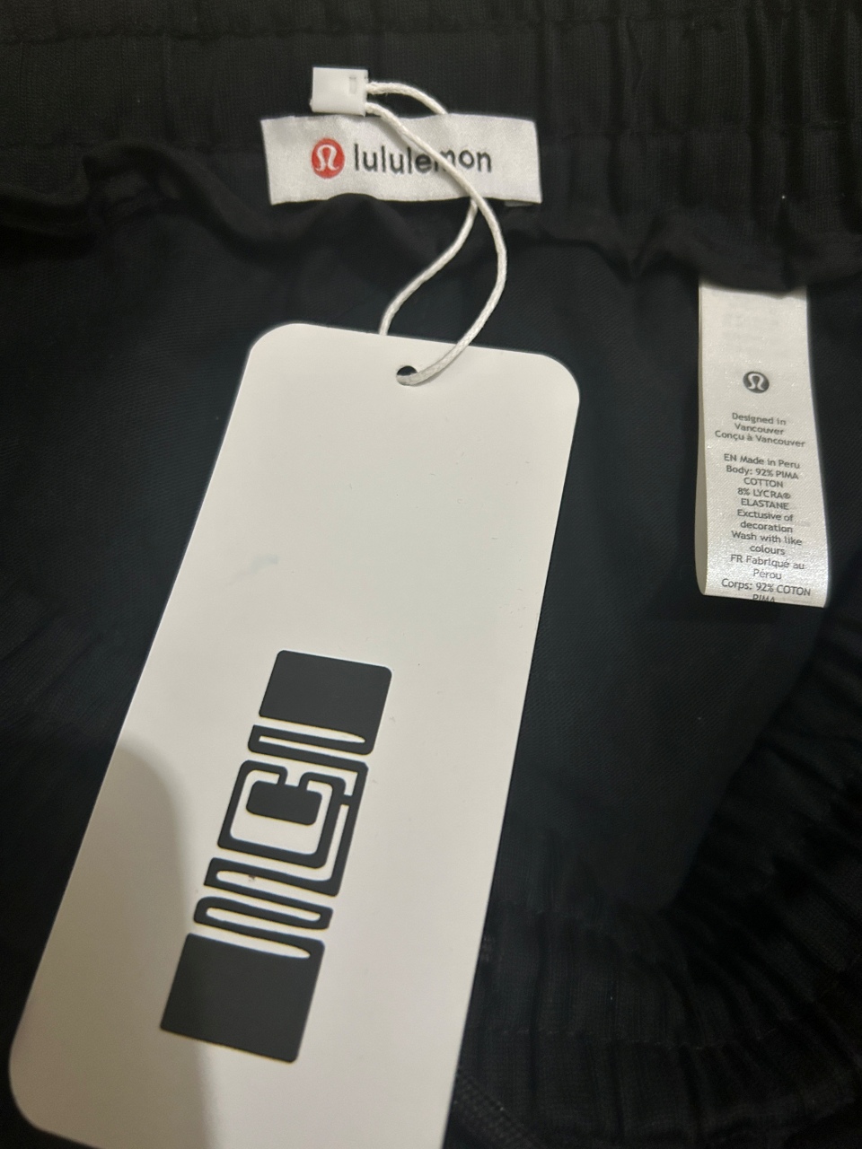 lululemon露露 刺绣款 2025秋冬新款松紧带直筒长裤 上身版型超赞 独家厚款定制面料休闲裤颜色