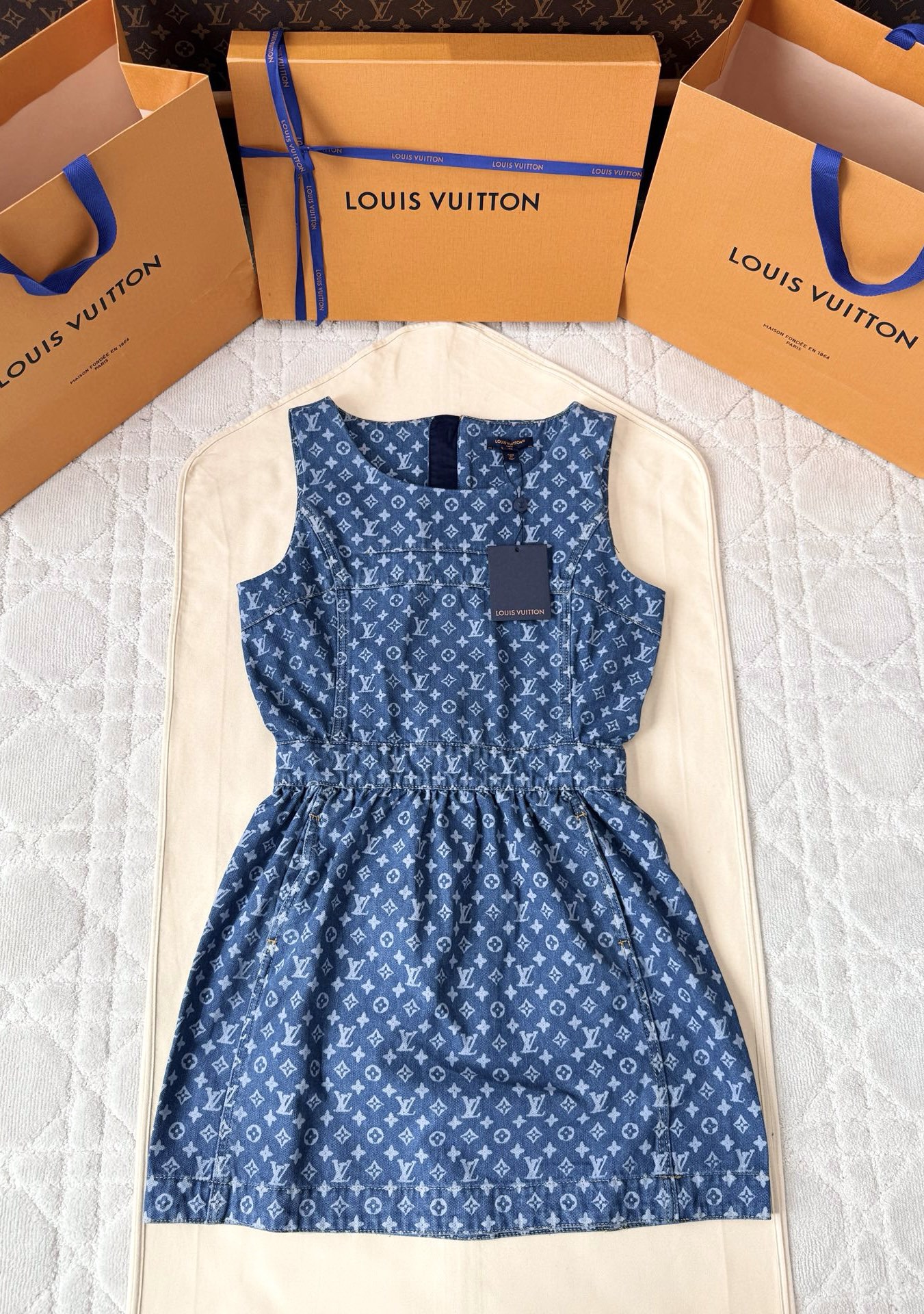 루이비통 여성 블루 데님 원피스 레플리카 6594 Louis Vuitton Women Dress