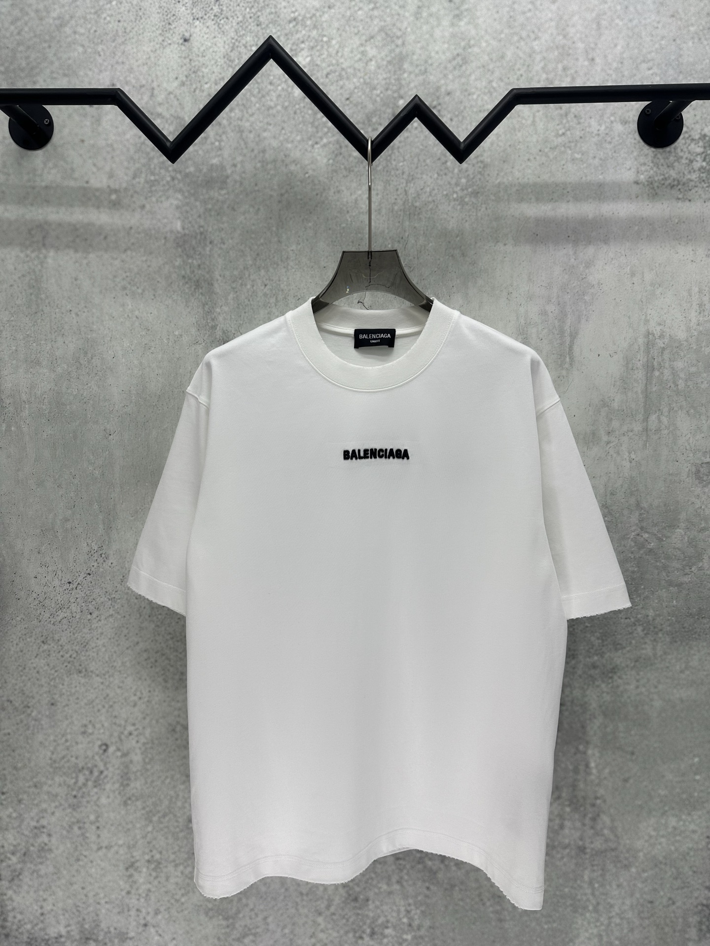 P95 Balenciaga 2026ss Peso pesado Concepto de diseño de cuello redondo alto 380 g de puro algodón pesado Hecho de borda…