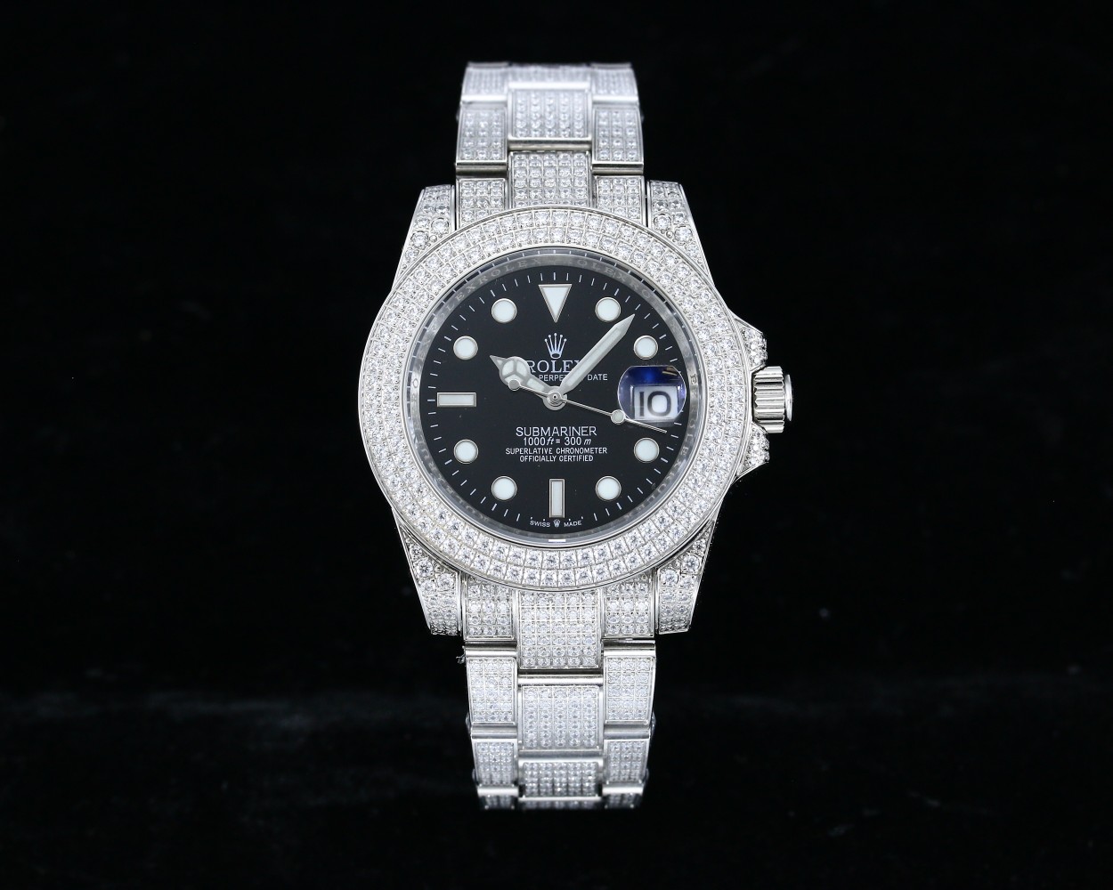 Rolex 1: 1
 Reloj Incrustados con diamantes