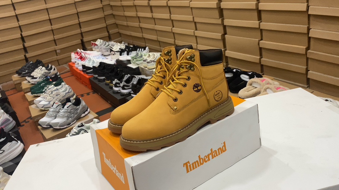 Timberland Stivali Martin Giallo Cuoio genuino Top alti