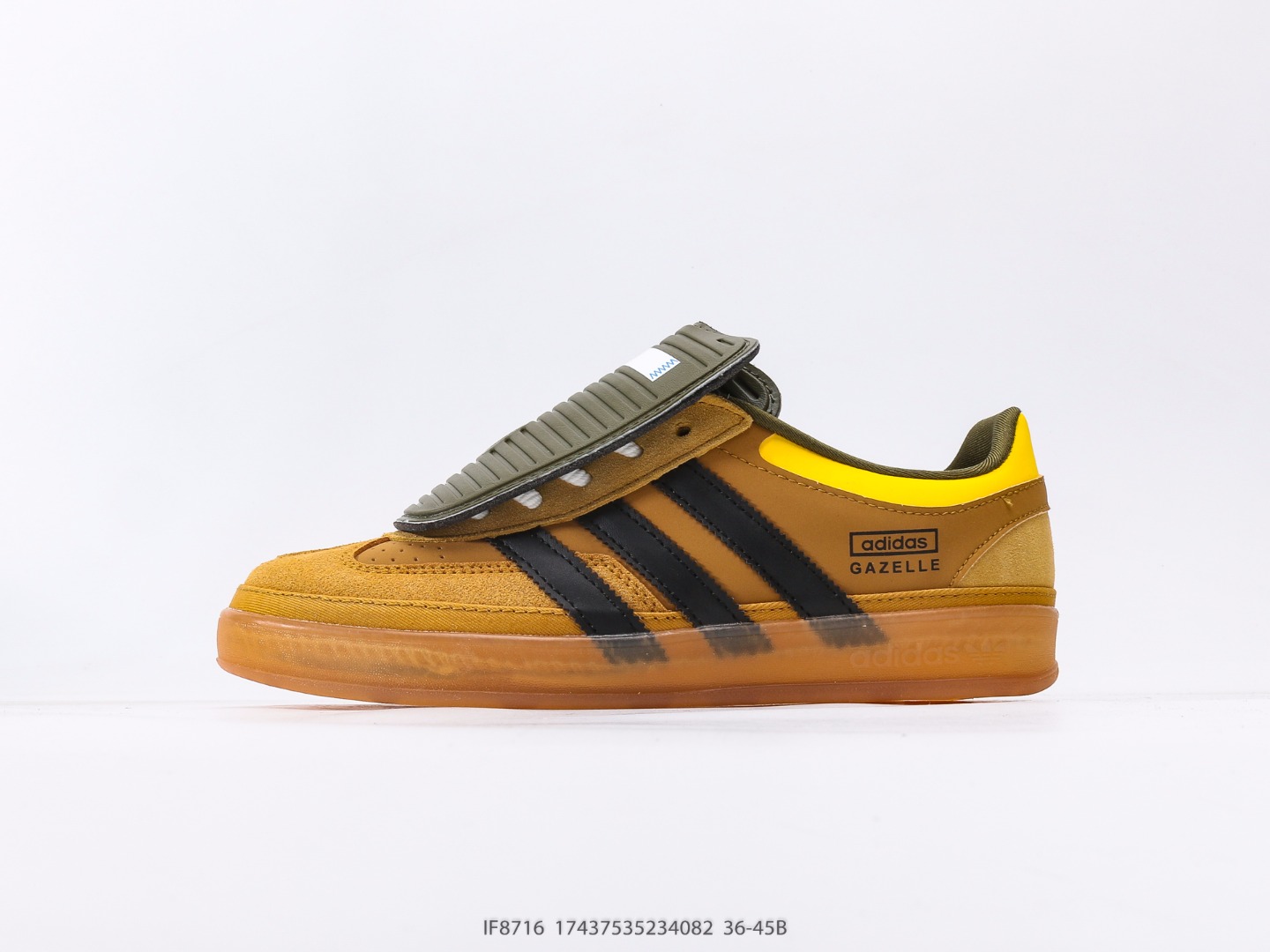 💰130 adidas Originales Gazelle Clover cubierto Incasional Anti-Slip Desgaste RESISTANDO SATOS BAJOS BAJO EXCELENTE Diseño y Toe de plástico, con un ajuste estable, un diseño de curva de pie, suave, elástico, cómodo y no fácil de moler los pies, la suela de goma y diseño de textura antideslizante, tamaño de agarre liso: 36 36⅔ 37⅓ 38 38⅔ 39⅓ 40 40⅔ 41⅓ 42 42⅔ 43⅓ 44 45 Artículo No. IF8716#17437535234082