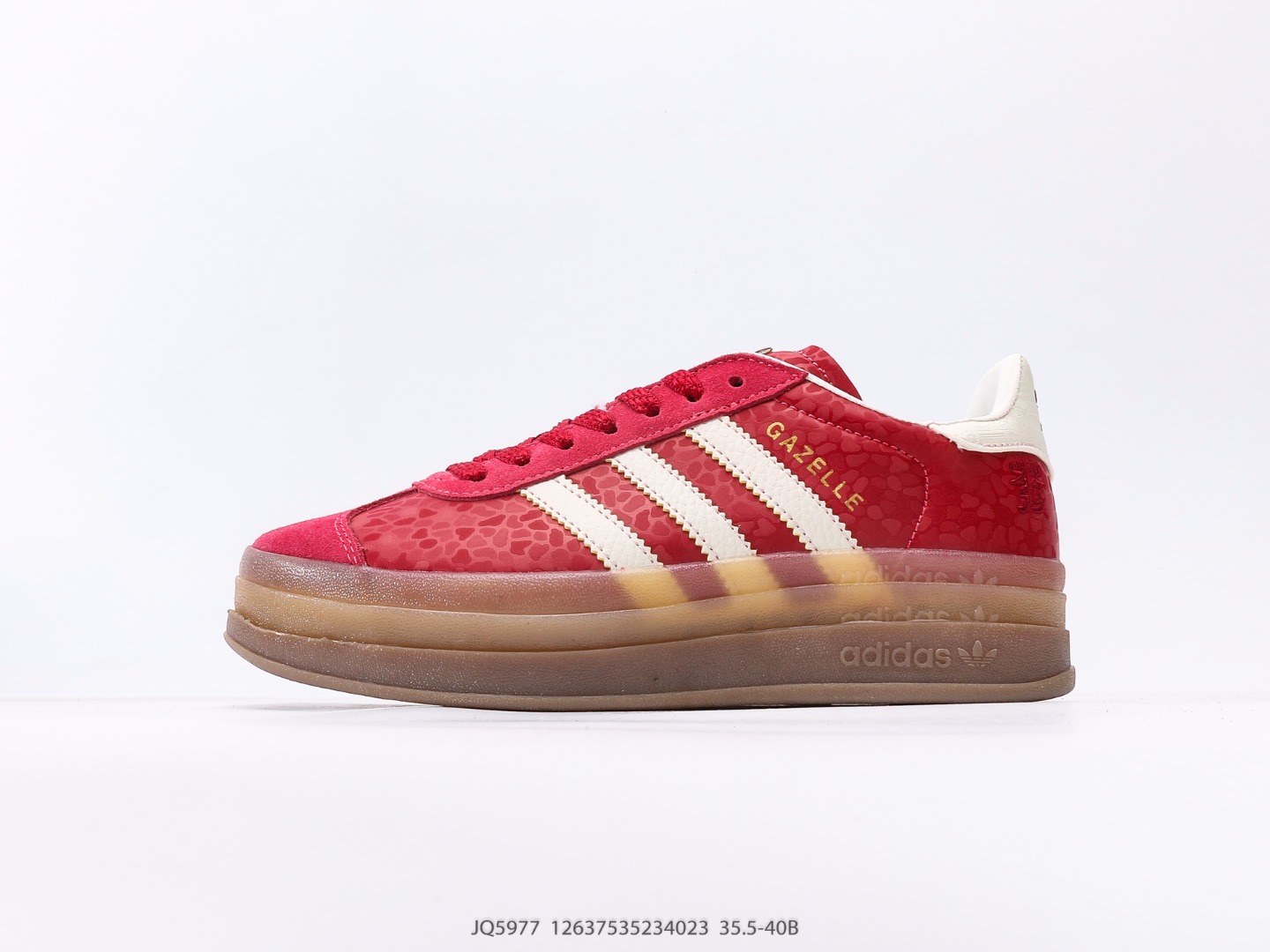 💰150 adidas Originals Gazelle Bold W Snake Year Limited High-Hot New Product «Año de serpiente» Fashionable y versátil que no es deslizante y los zapatos de pastel de esponja de la suela gruesa con resistencia y el desgas En general, la parte superior complementada por el patrón de serpiente, lo más importante, el icónico área de tres barras está hecha de superficie de cuero y el talón con la combinación contrastante de la palabra «�» hace que la atmósfera de año nuevo esté lleno de tamaño 35.5 36 36 37⅓ 38 38 39⅓ 40 40 Número de artículo JQ5977#12637535234023