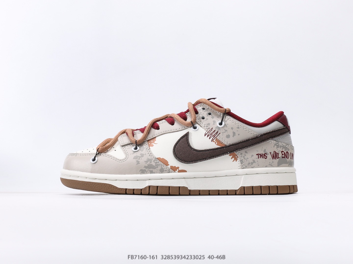 💰250 Nike Dunk Low Desolate End Beige Brown Low Top Casual Board Los zapatos están inspirados en el estilo retro. Tamaño: 40.5 41 42 42.5 43 44 44.5 45 46 Artículo no.: FB7160-161 #32853934233025