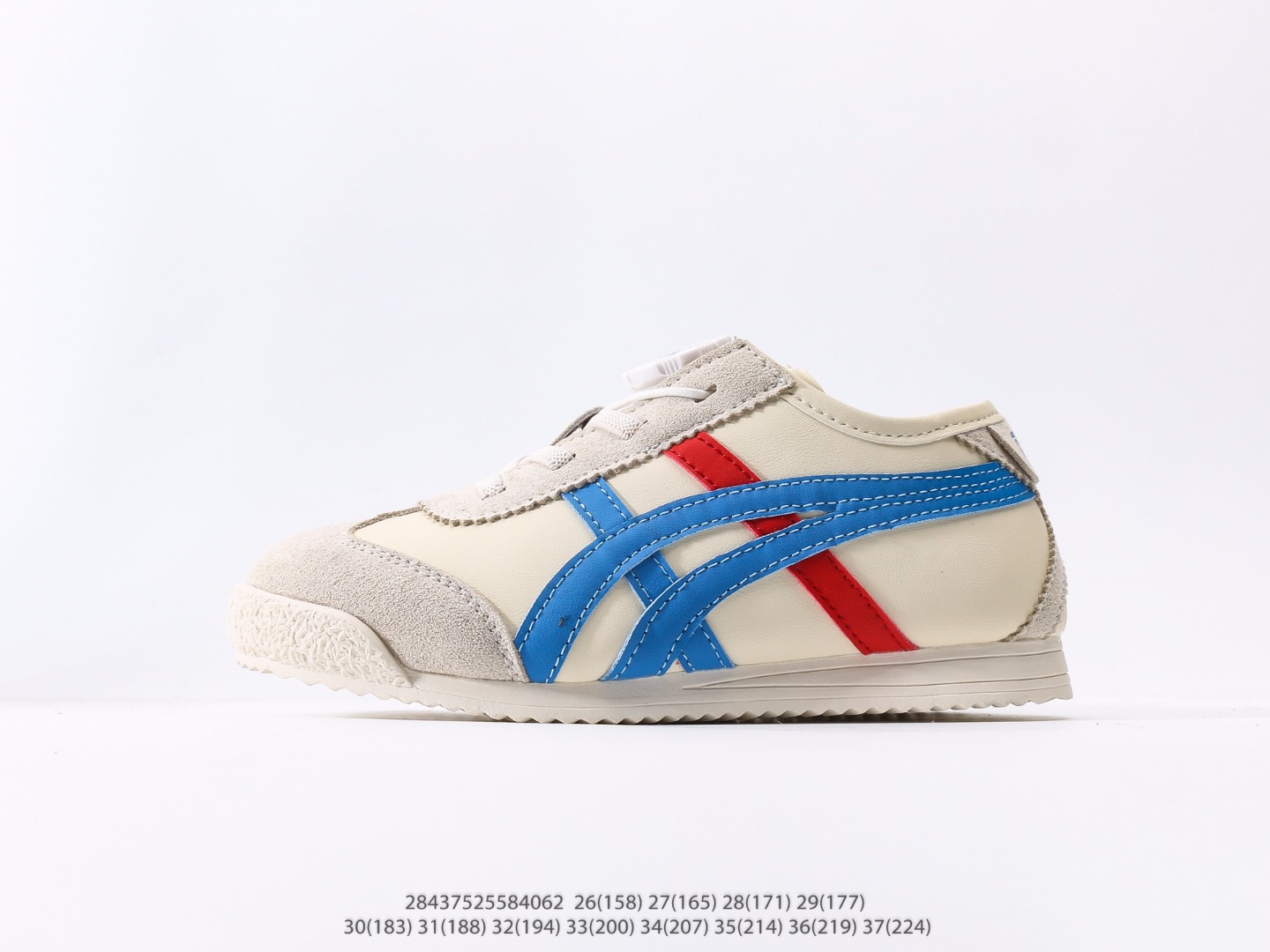 童鞋 鬼冢虎Tiger MEXICO 66最火爆的网红款儿童休闲复古风休闲运动鞋注意：图下方显示为实际内长，单位厘米[手工测量，可能存在0.5厘米左右的误差]，建议净脚长加1厘米左右对应标注的鞋内长选购 #28437525584062-选品中心