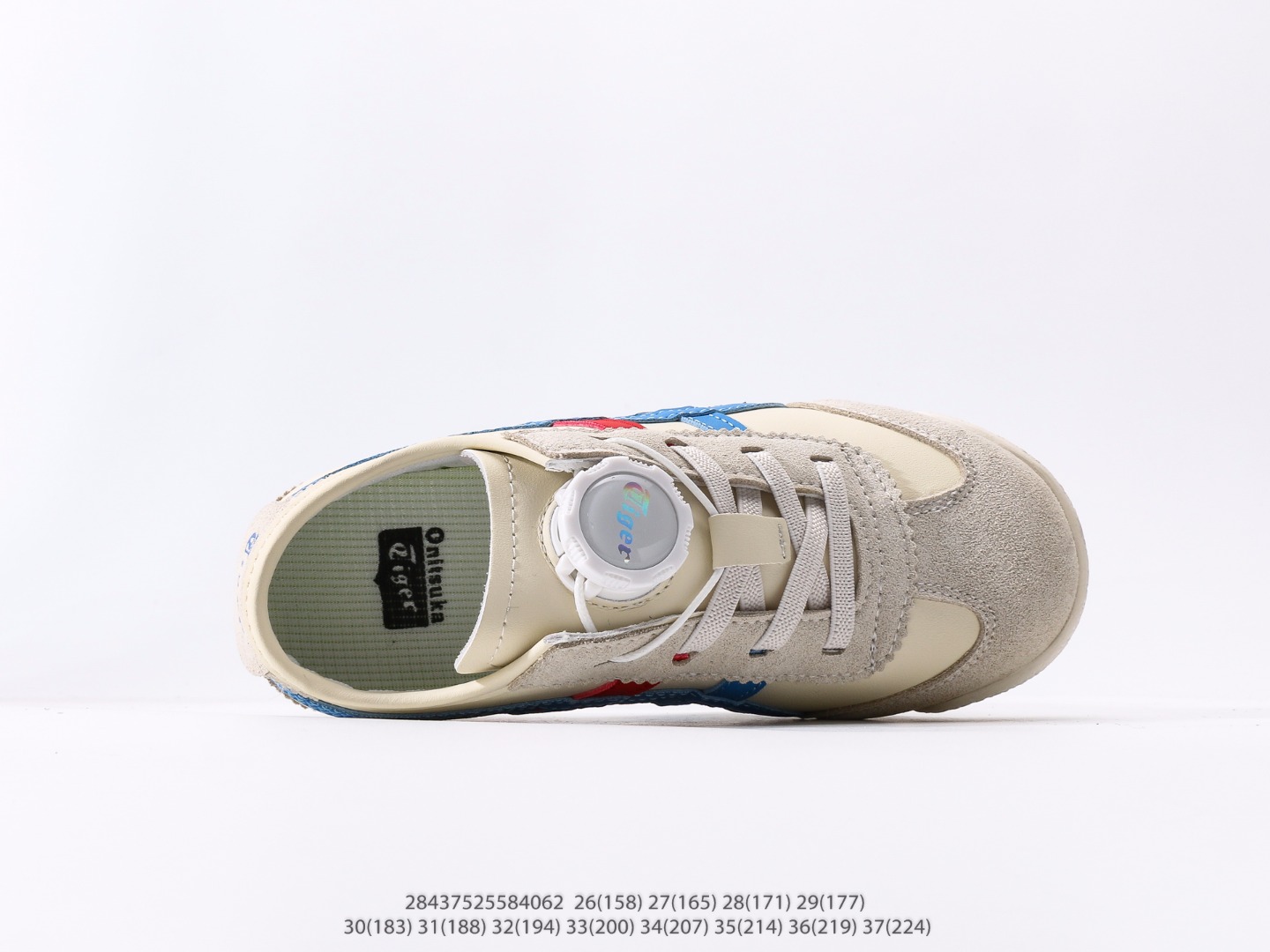 图片[3]-童鞋 鬼冢虎Tiger MEXICO 66最火爆的网红款儿童休闲复古风休闲运动鞋注意：图下方显示为实际内长，单位厘米[手工测量，可能存在0.5厘米左右的误差]，建议净脚长加1厘米左右对应标注的鞋内长选购 #28437525584062-选品中心