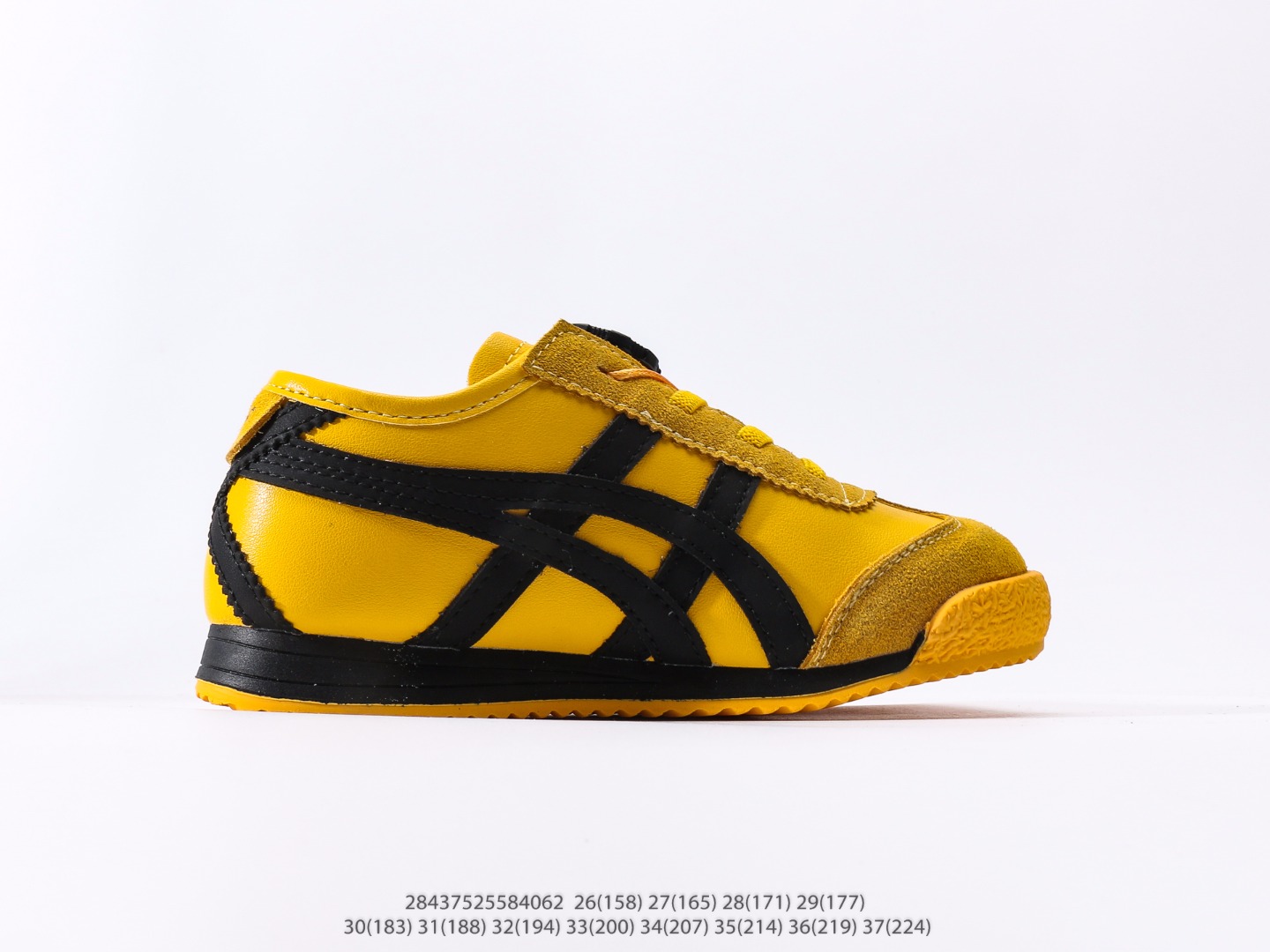 图片[2]-童鞋 鬼冢虎Tiger MEXICO 66最火爆的网红款儿童休闲复古风休闲运动鞋注意：图下方显示为实际内长，单位厘米[手工测量，可能存在0.5厘米左右的误差]，建议净脚长加1厘米左右对应标注的鞋内长选购 #28437525584062-选品中心