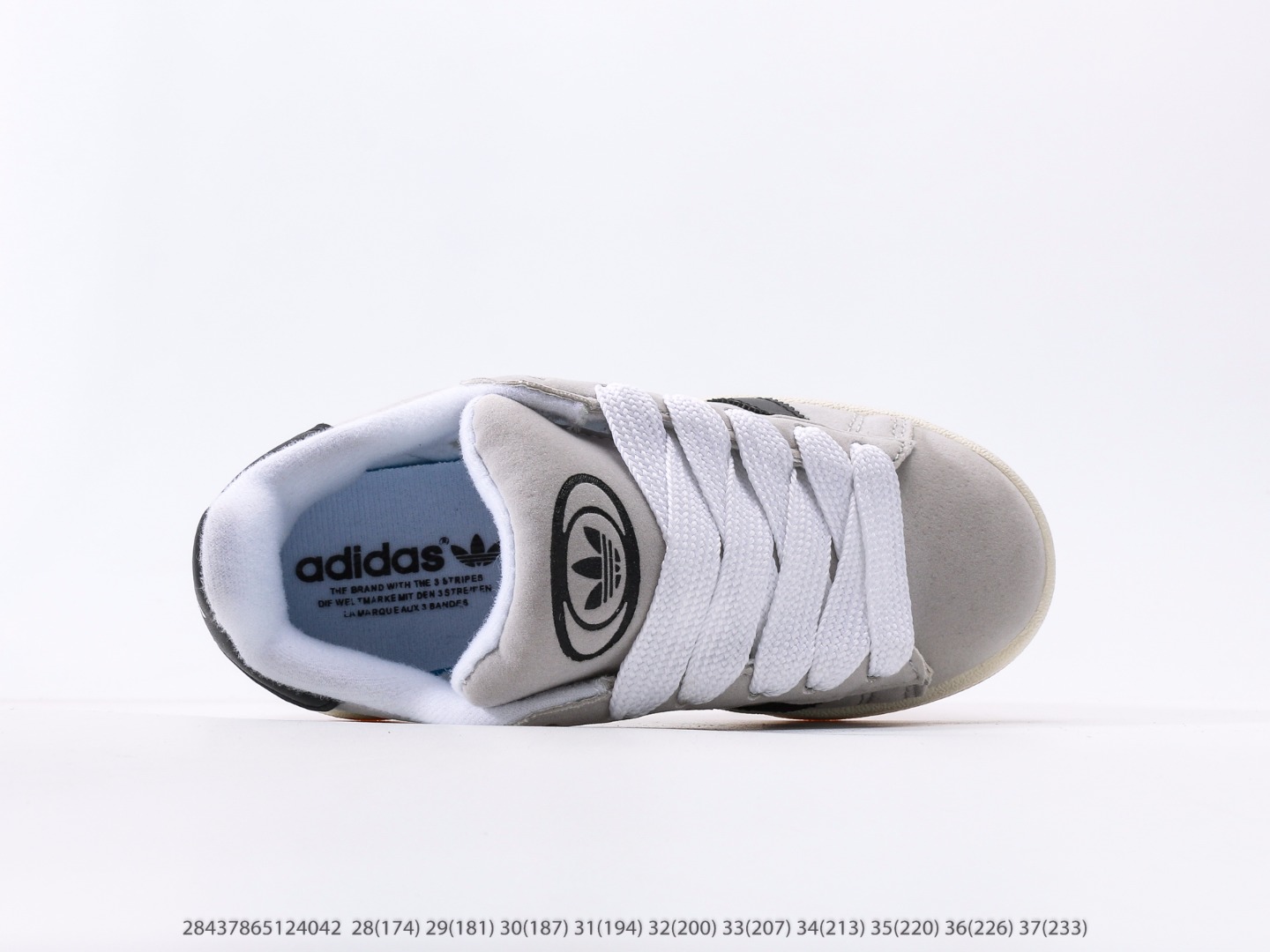 图片[3]-童鞋 阿迪达斯Adidas Originals Campus 00s 学院系列面包风经典复古低帮百搭休闲运动板鞋注意：图下方显示为实际脚长，单位毫米[手工测量，可能存在5毫米左右的误差] #28437865124042-选品中心