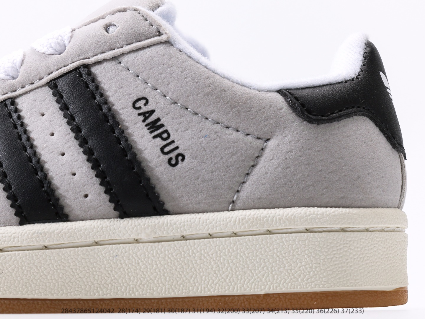 图片[7]-童鞋 阿迪达斯Adidas Originals Campus 00s 学院系列面包风经典复古低帮百搭休闲运动板鞋注意：图下方显示为实际脚长，单位毫米[手工测量，可能存在5毫米左右的误差] #28437865124042-选品中心